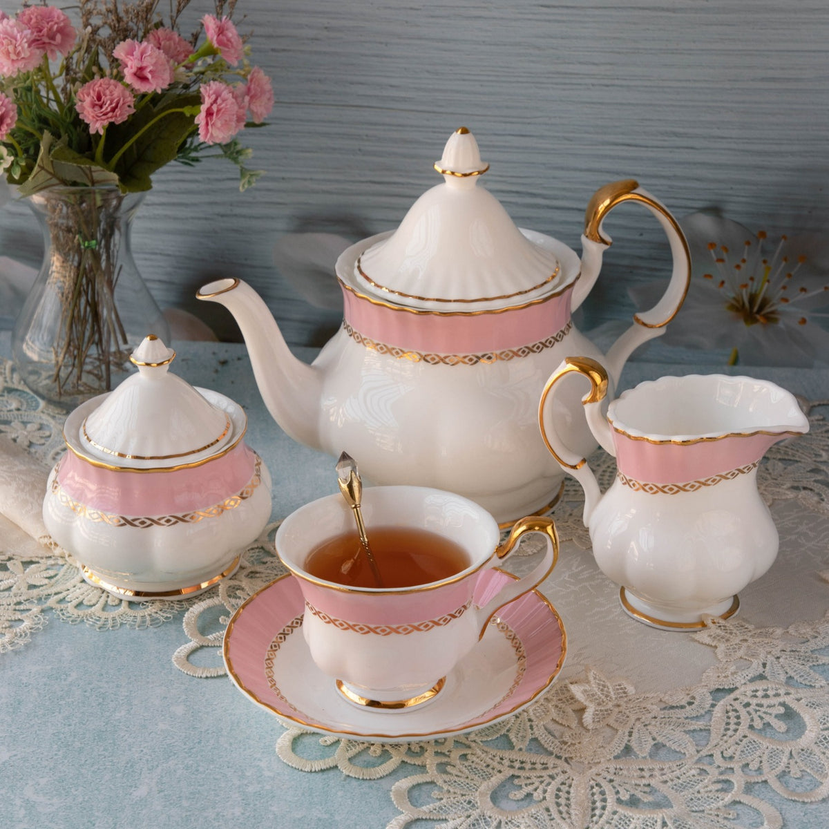 Placid Pink Dinner Set Monno Ceramic