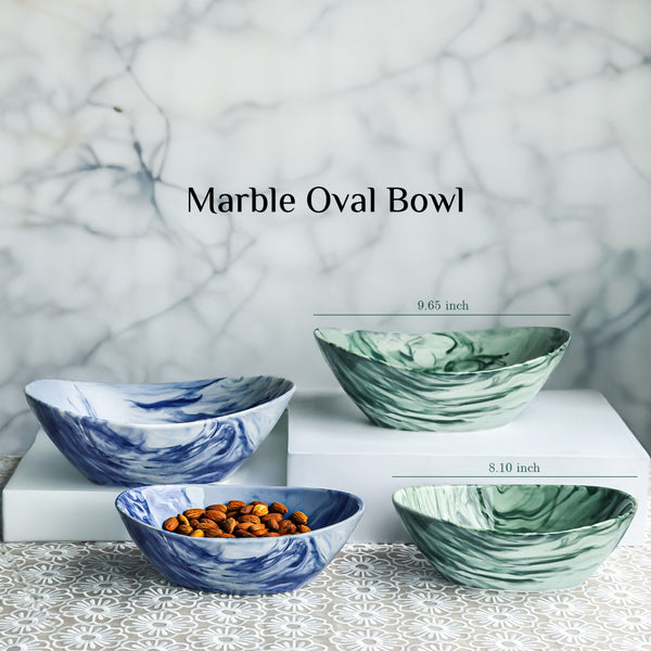 Marble Oval Bowl