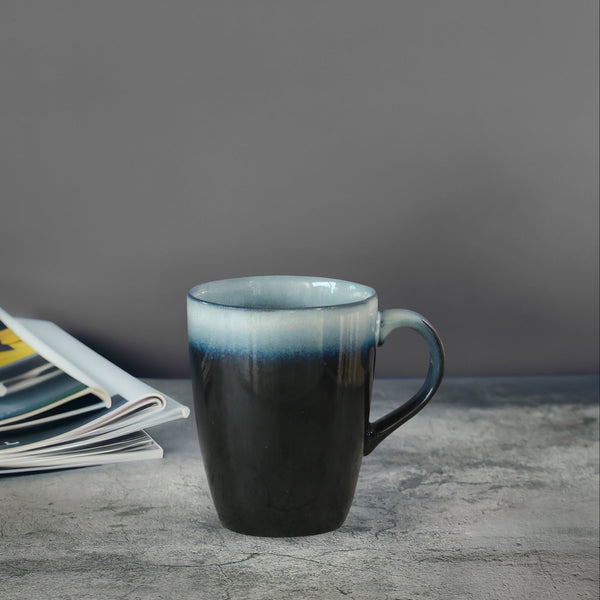 White Overlay Black Mug