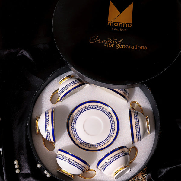 Blue Lagoon 12 Pcs Cup & Saucer Set