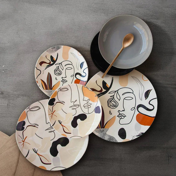 Face To Grey Serving Set