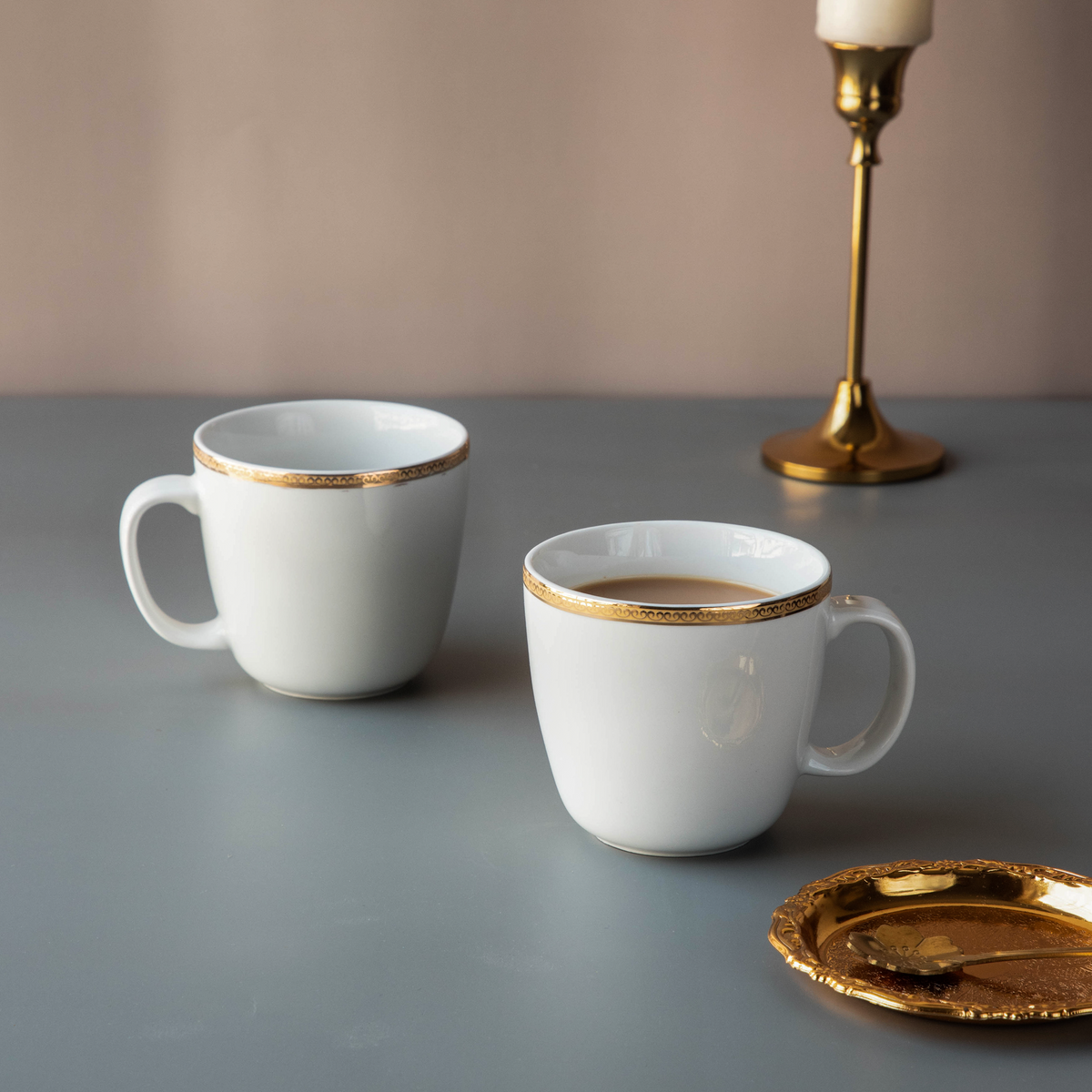 Oslo Gold Band Mug