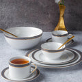 Ribbon Grey Dinner Set