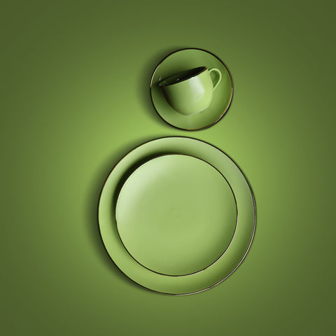 Senorita Lime-Yellow Dinner Set