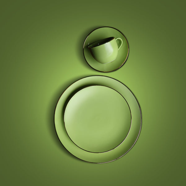 Senorita Lime-Yellow Dinner Set