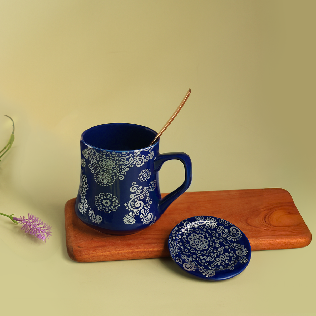 Midnight Flora Mug