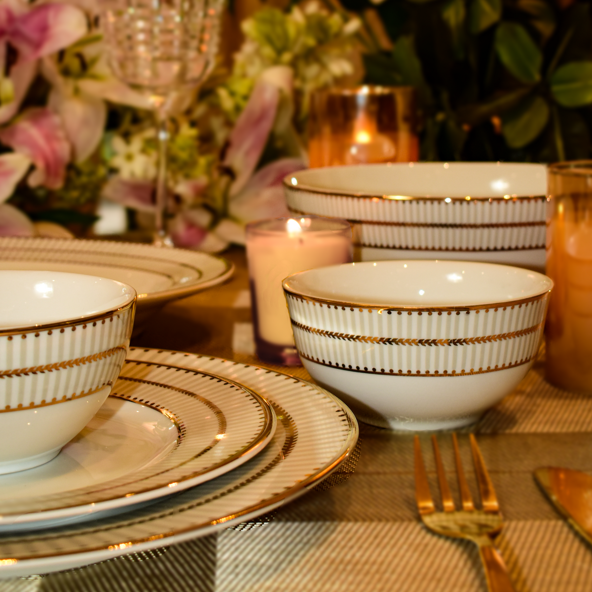 Monarchy Grey Dinner Set