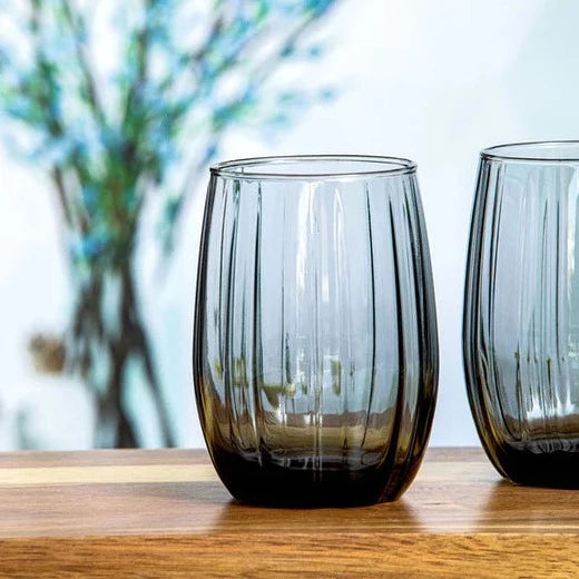 Linka Medium Tumbler Set of 6 Pcs (Charcoal)