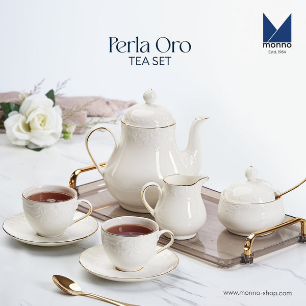Perla Oro 15 Pcs Tea Set