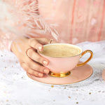 Cashmere Pink 12 Pcs Tea Cup & Saucer