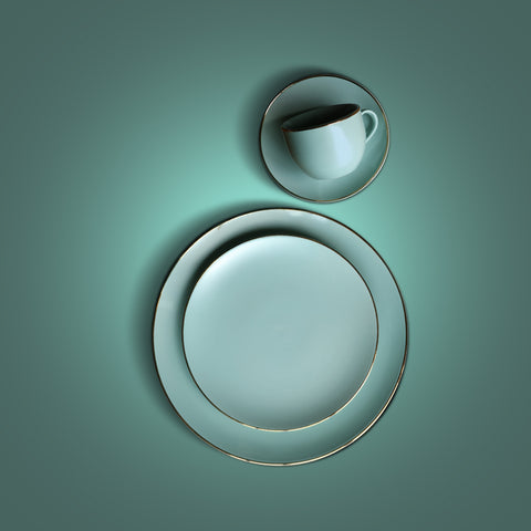 Senorita Turquoise Blue Dinner Set