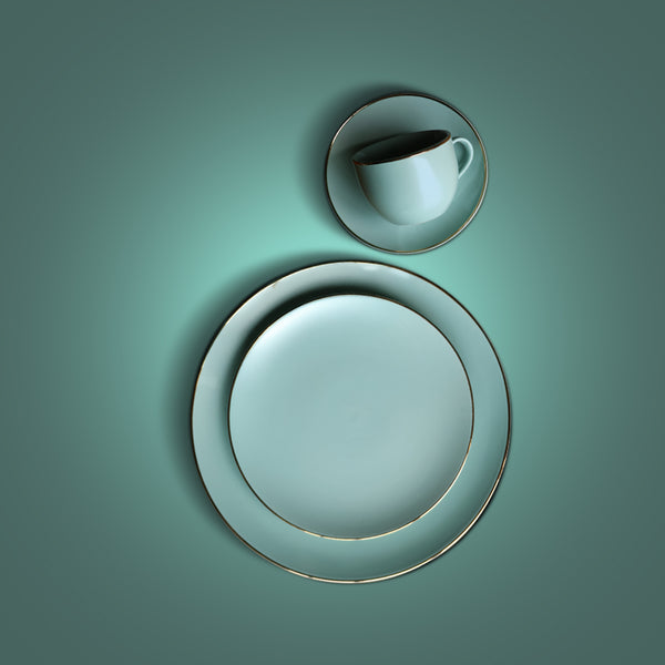 Senorita Turquoise Blue Dinner Set