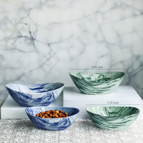 Marble Oval Bowl