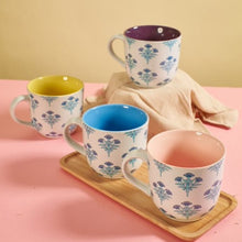 Floral Bi-Color Mug