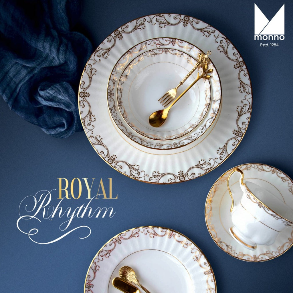Royal Rhythm Bone China Dinner Set – Monno Ceramic