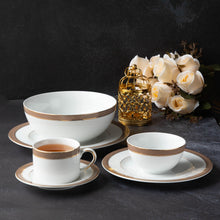 Ribbon Brown Dinner Set