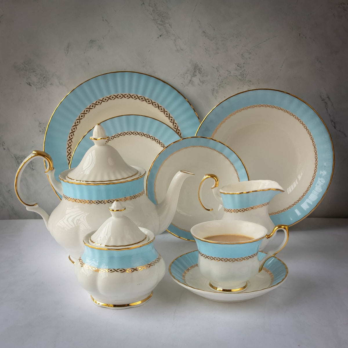 Placid Blue Dinner Set