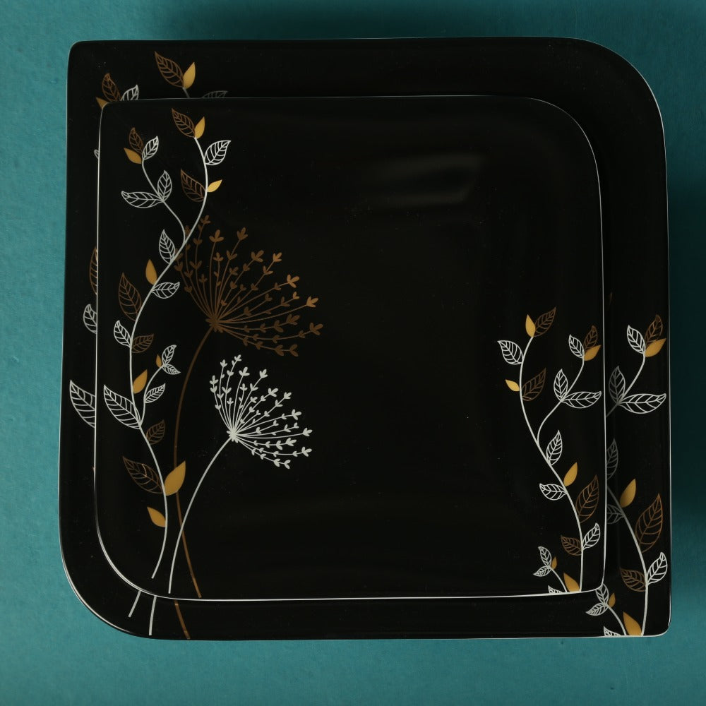 Stefy Black Porcelain Dinner Set
