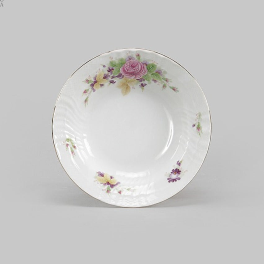 Rosa Bella 6 Pcs Deep Dinner Plate