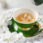 Cashmere Green Tea Cup & Saucer