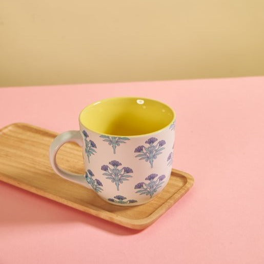 Floral Bi-Color Mug