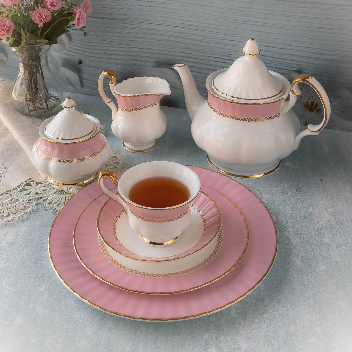 Placid Pink Dinner Set
