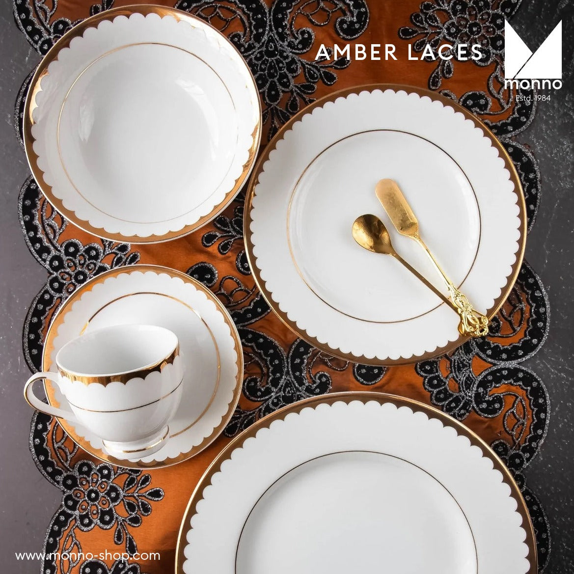 Amber Laces Dinner Set