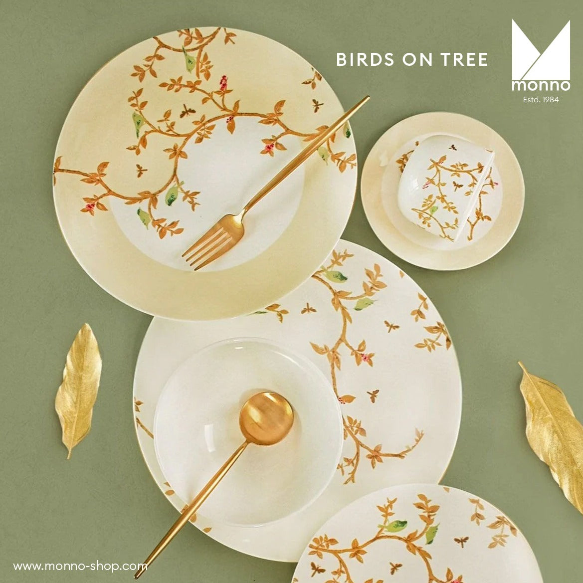 Birds On Tree Dinner Set