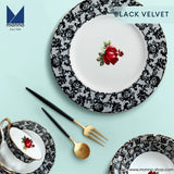 Black Velvet Bone China Dinner Set