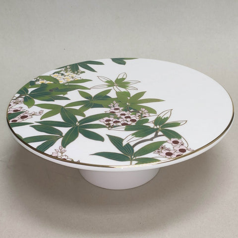 Kimono Green Cake Plate