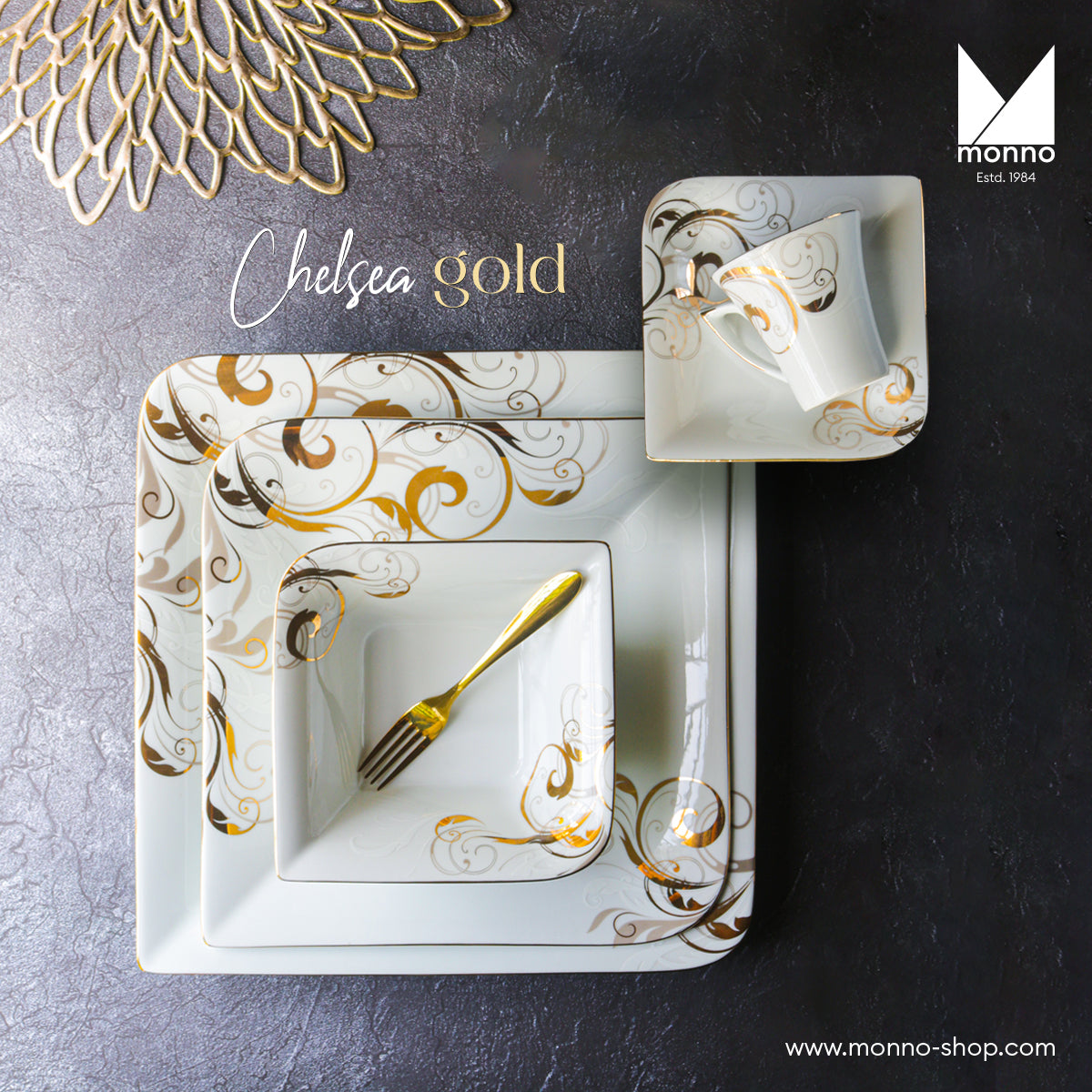 Chelsea Gold Dinner Set