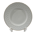 Arabella Porcelain Dinnerware (With 3 mm. Gold Line)