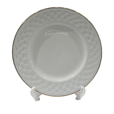 Arabella Porcelain Dinnerware (With 3 mm. Gold Line)