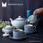 Damask Blue Dinner Set