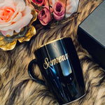 Name Engraved Mug with 24K Gold (special)