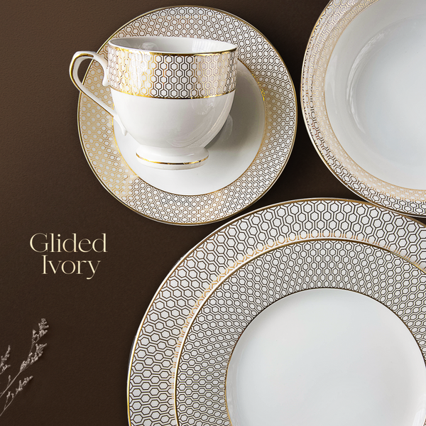 Gilded Ivory Dinner Set