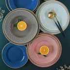Arabella Porcelain Dinnerware (With 3 mm. Gold Line)