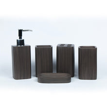 Wood Grain Bath Set