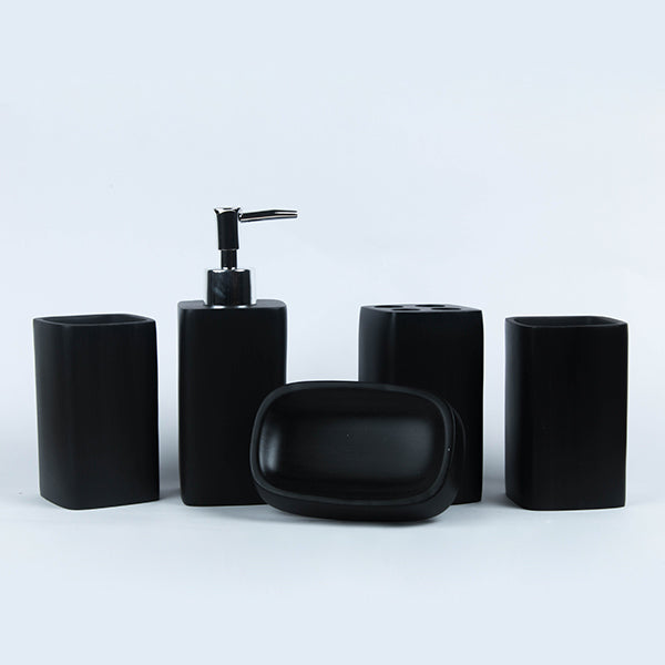 Wood Grain Bath Set