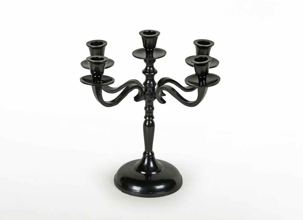 Noire Black Candle Holder