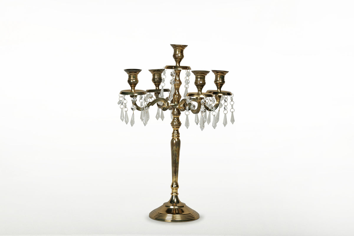 Roosevelt Candle Holder Gold