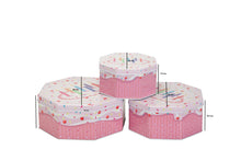 3 Pcs Round Tin Box Birthday