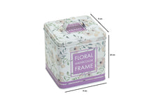Square Tin Box Floral Frame