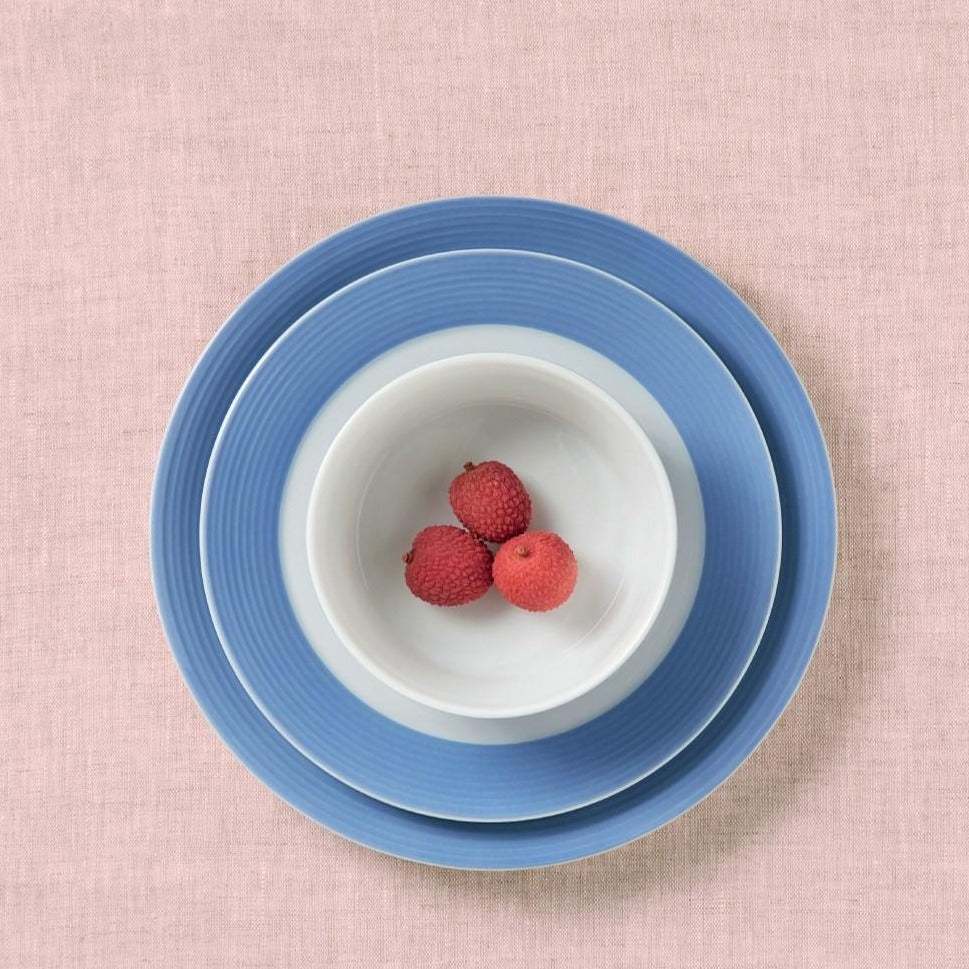 Ripple Blue Porcelain Dinnerware