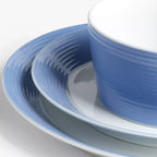 Ripple Blue Porcelain Dinnerware