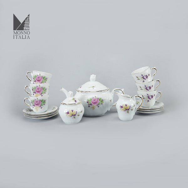 Rosa Bella 15 Pcs Tea Set