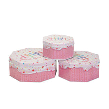 3 Pcs Round Tin Box Birthday