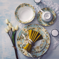 White Lily Bone China Dinner Set