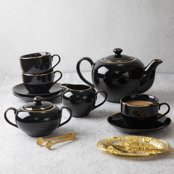 Senorita Onyx 15 Pcs Tea Set