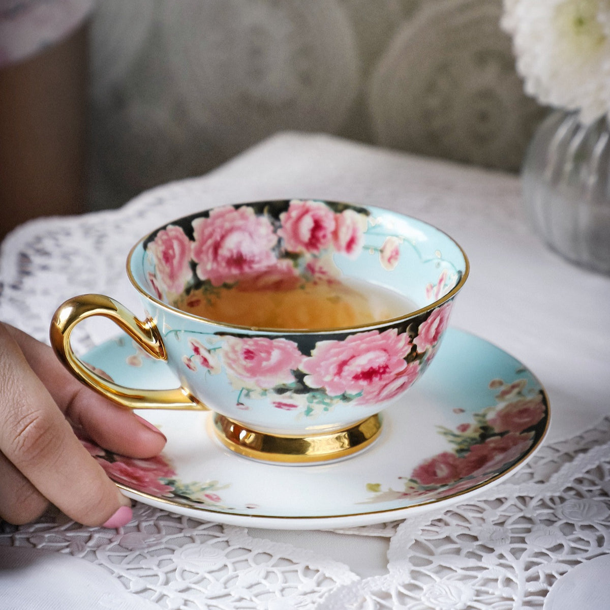 Miranda 18 Pcs Tea Cup & Saucer